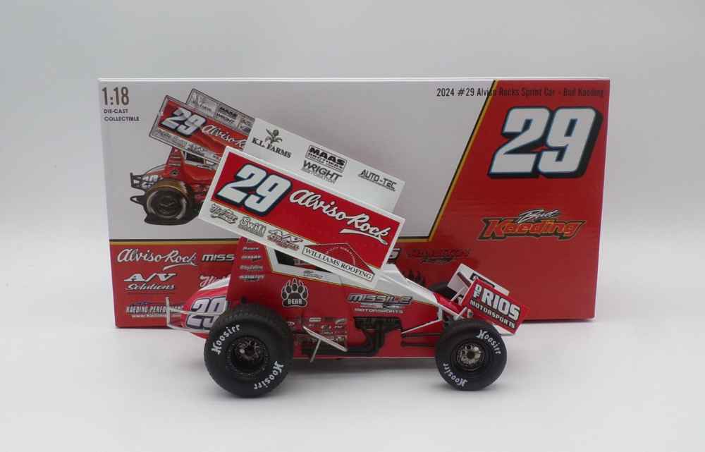 Bud Kaeding - 2024 #29 Alviso Rocks Sprint Car - 1:18 Scale Diecast Model - ACME