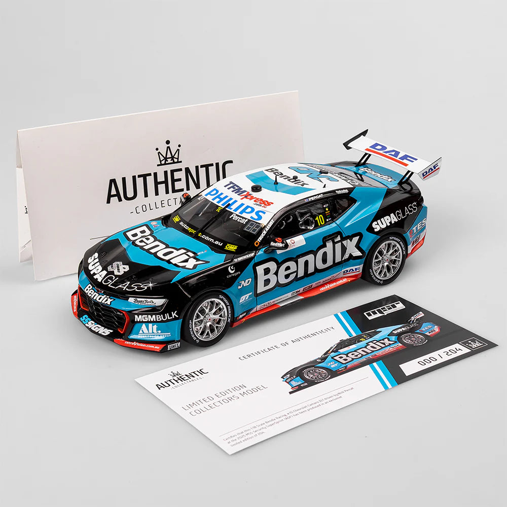 Nick Percat - Bendix Racing #10 Chevrolet Camaro ZL1 - 2025 Melbourne SuperSprint (AGP) - 1:18 Scale Diecast Model - Authentic Collectables
