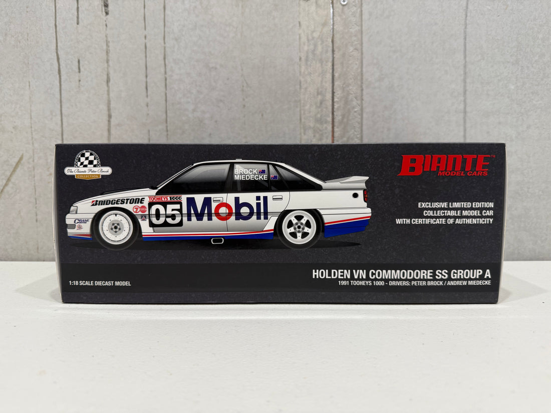 1991 PETER BROCK/ANDREW MIEDECKE - BATHURST 1000 - HOLDEN VN COMMODORE - 1:18 SCALE DIECAST MODEL - BIANTE