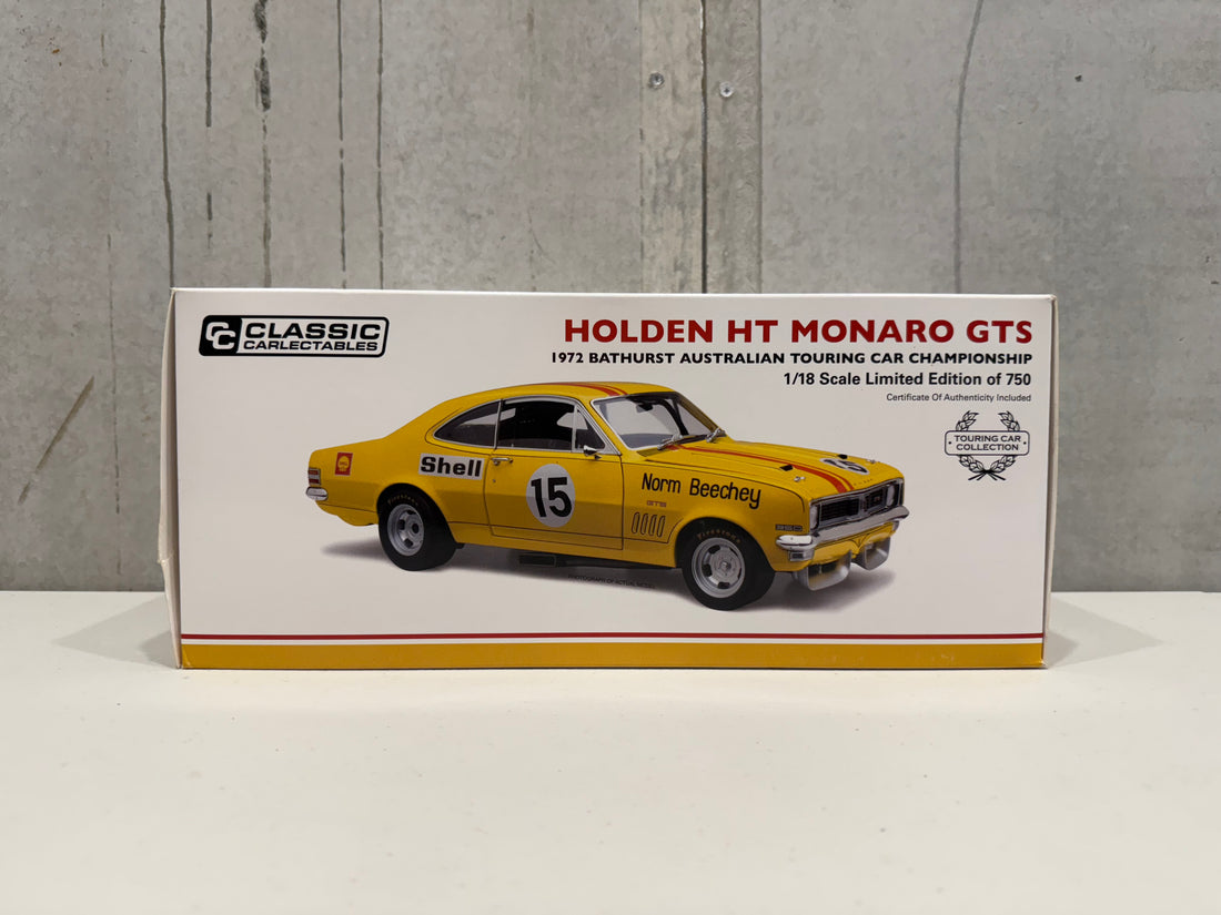 NORM BEECHEY - HOLDEN HT MONARO GTS - 1972 BATHURST AUSTRALIAN TOURING CAR CHAMPIONSHIP - 1:18 SCALE DIECAST MODEL