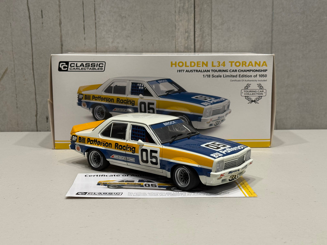 1977 PETER BROCK ATCC - HOLDEN LH L34 TORANA - 1:18 SCALE DIECAST MODEL