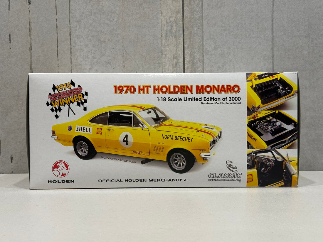 1970 ATCC WINNER - NORM BEECHEY - HOLDEN HT MONARO GTS - 1:18 SCALE DIECAST MODEL