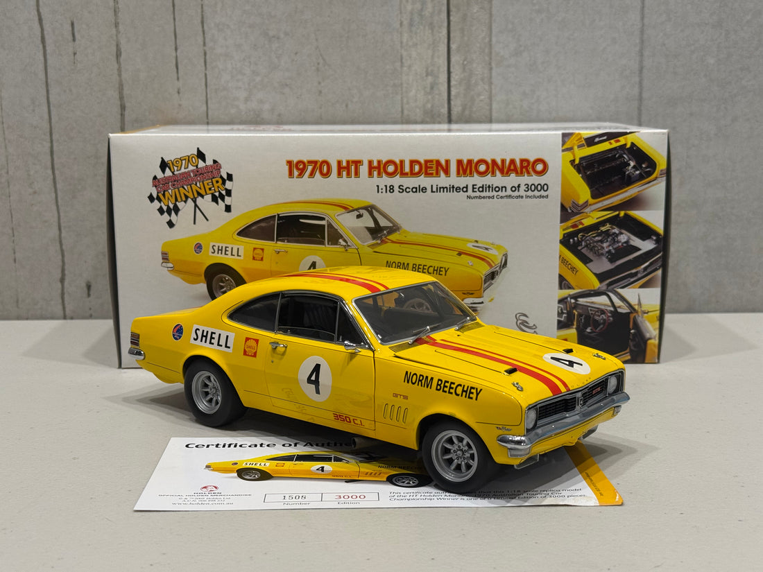 1970 ATCC WINNER - NORM BEECHEY - HOLDEN HT MONARO GTS - 1:18 SCALE DIECAST MODEL