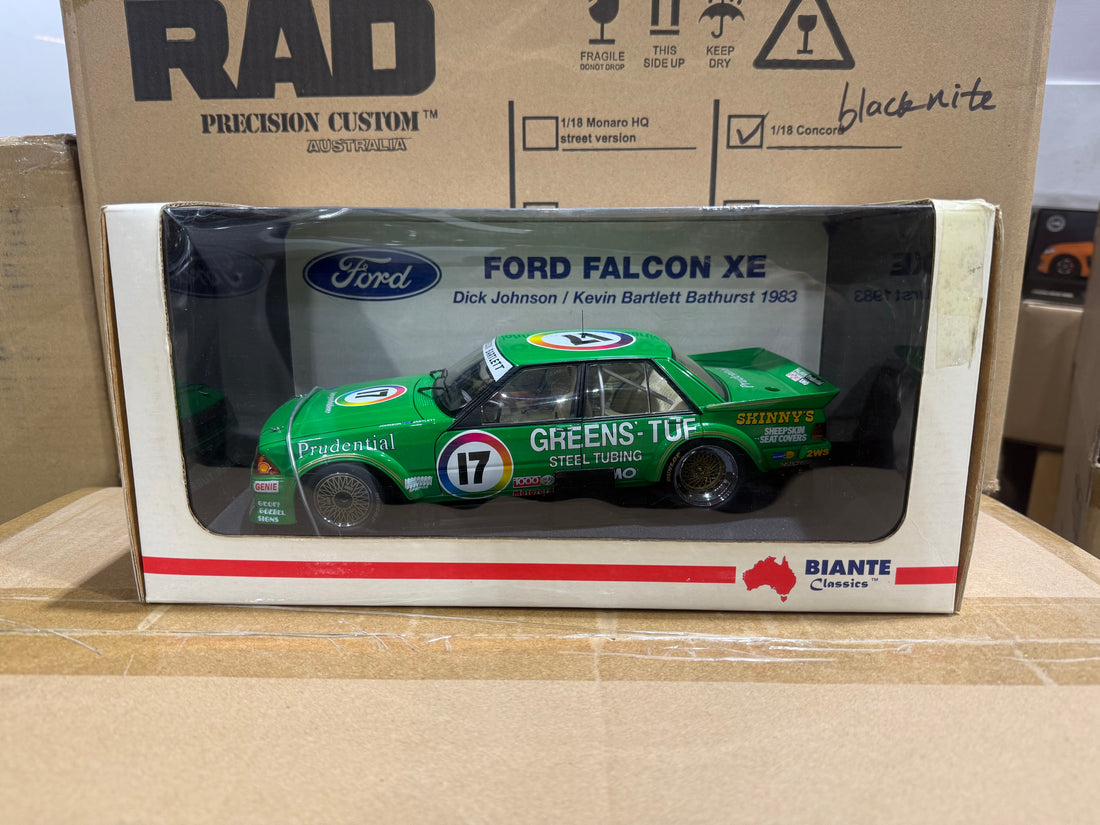 1983 BATHURST - DICK JOHNSON/ KEVIN BARTLET - GREENS TUF FORD XE FALCON - 1:18 SCALE DIECAST MODEL - AUTOart