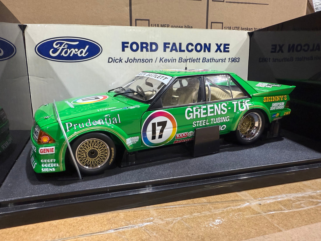 1983 BATHURST - DICK JOHNSON/ KEVIN BARTLET - GREENS TUF FORD XE FALCON - 1:18 SCALE DIECAST MODEL - AUTOart