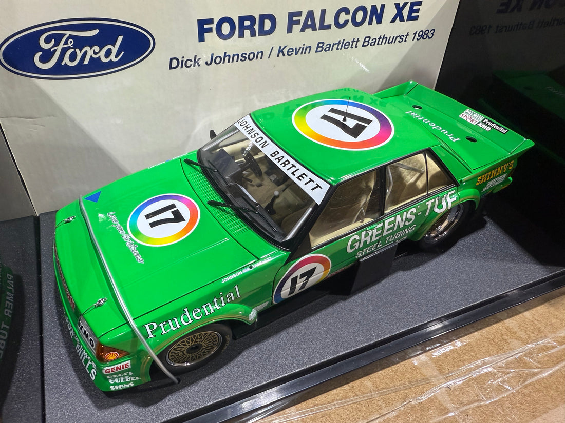 1983 BATHURST - DICK JOHNSON/ KEVIN BARTLET - GREENS TUF FORD XE FALCON - 1:18 SCALE DIECAST MODEL - AUTOart