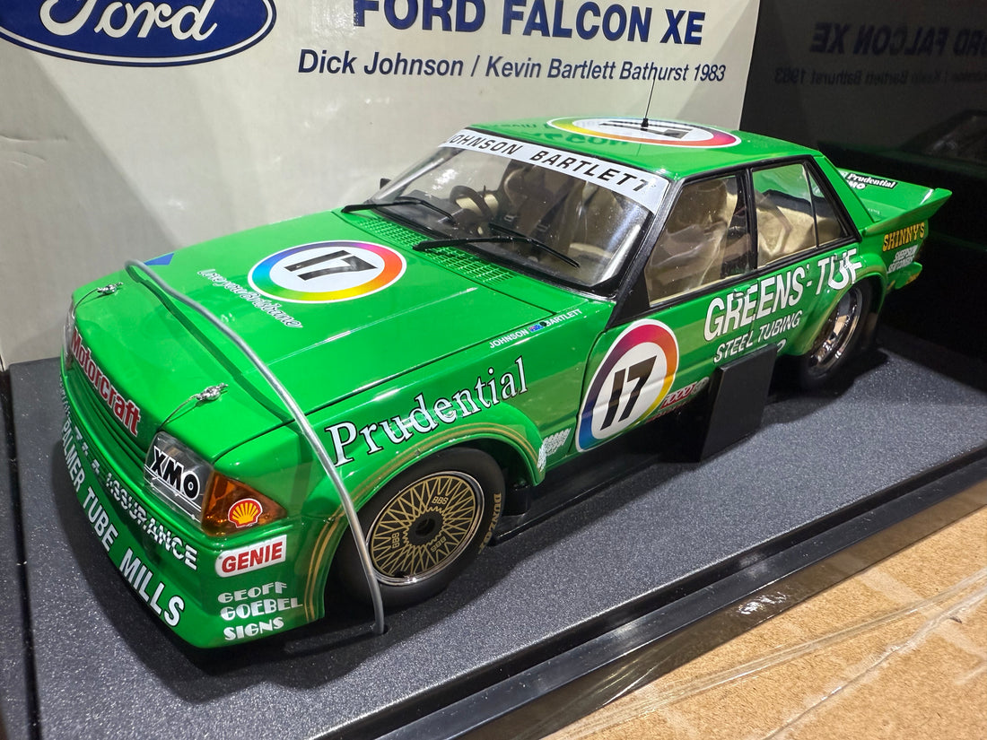 1983 BATHURST - DICK JOHNSON/ KEVIN BARTLET - GREENS TUF FORD XE FALCON - 1:18 SCALE DIECAST MODEL - AUTOart