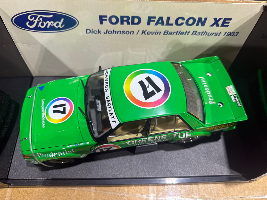 1983 BATHURST - DICK JOHNSON/ KEVIN BARTLET - GREENS TUF FORD XE FALCON - 1:18 SCALE DIECAST MODEL - AUTOart