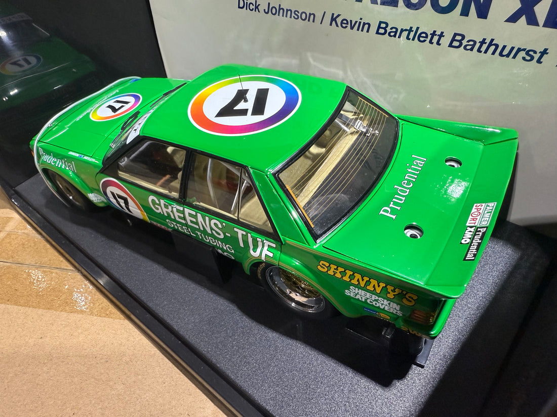 1983 BATHURST - DICK JOHNSON/ KEVIN BARTLET - GREENS TUF FORD XE FALCON - 1:18 SCALE DIECAST MODEL - AUTOart