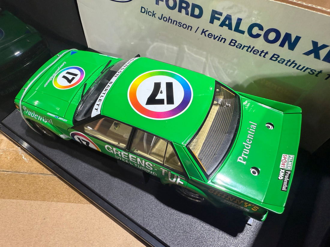 1983 BATHURST - DICK JOHNSON/ KEVIN BARTLET - GREENS TUF FORD XE FALCON - 1:18 SCALE DIECAST MODEL - AUTOart