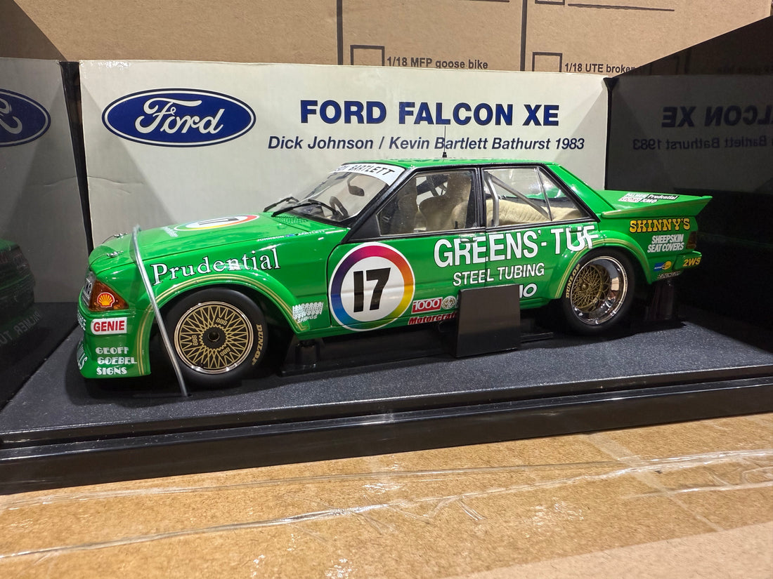 1983 BATHURST - DICK JOHNSON/ KEVIN BARTLET - GREENS TUF FORD XE FALCON - 1:18 SCALE DIECAST MODEL - AUTOart