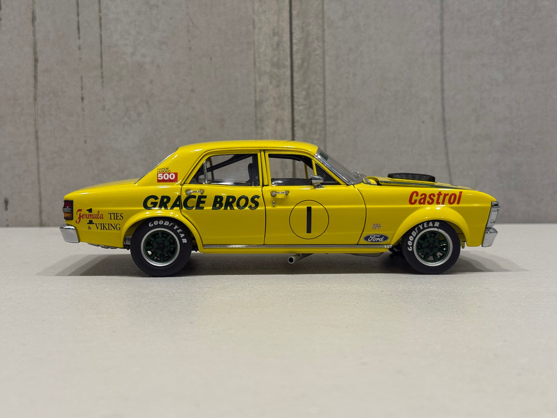 1972 GEOGHEGAN - GRACE BROS ORAN PARK - FORD XY GT-HO SUPER FALCON - 1:18 SCALE DIECAST MODEL