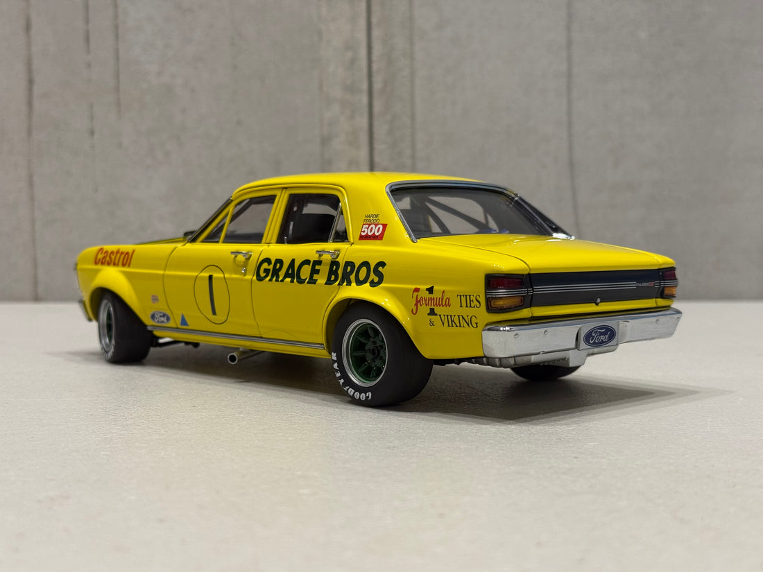 1972 GEOGHEGAN - GRACE BROS ORAN PARK - FORD XY GT-HO SUPER FALCON - 1:18 SCALE DIECAST MODEL
