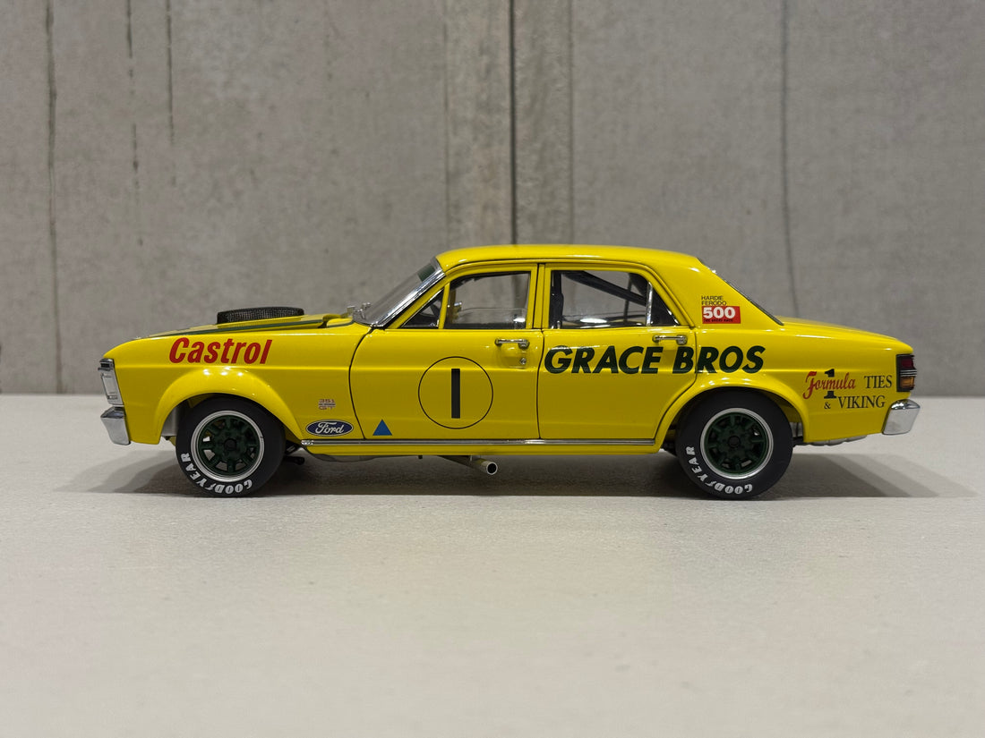 1972 GEOGHEGAN - GRACE BROS ORAN PARK - FORD XY GT-HO SUPER FALCON - 1:18 SCALE DIECAST MODEL