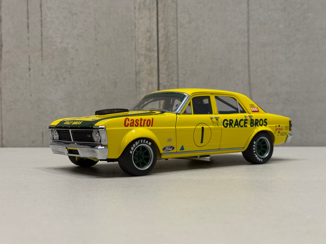 1972 GEOGHEGAN - GRACE BROS ORAN PARK - FORD XY GT-HO SUPER FALCON - 1:18 SCALE DIECAST MODEL