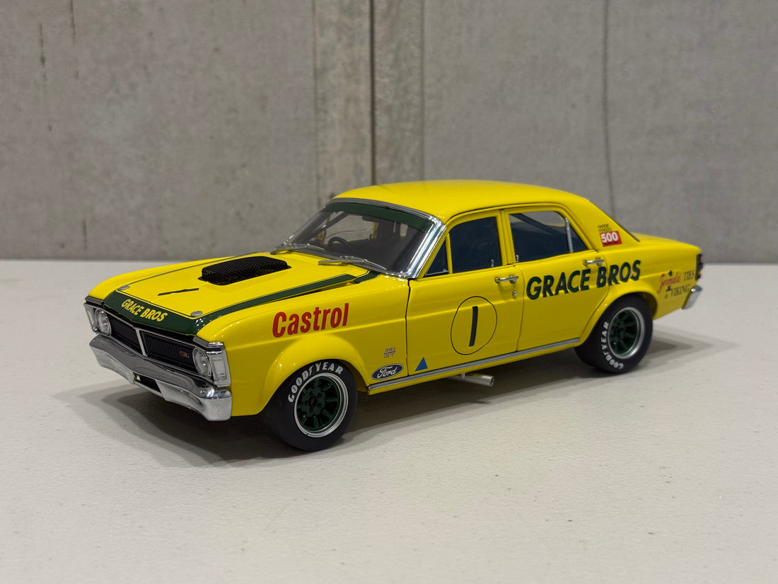 1972 GEOGHEGAN - GRACE BROS ORAN PARK - FORD XY GT-HO SUPER FALCON - 1:18 SCALE DIECAST MODEL