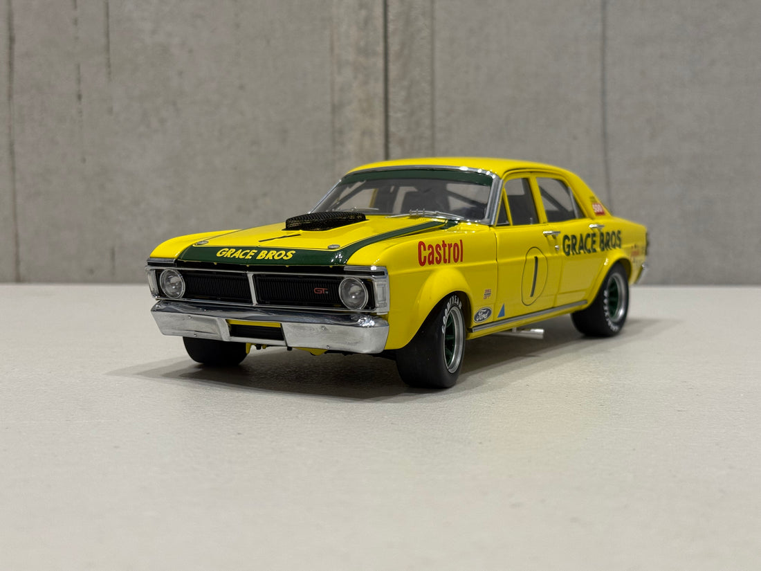 1972 GEOGHEGAN - GRACE BROS ORAN PARK - FORD XY GT-HO SUPER FALCON - 1:18 SCALE DIECAST MODEL