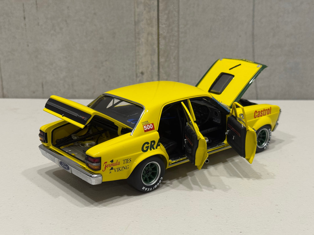 1972 GEOGHEGAN - GRACE BROS ORAN PARK - FORD XY GT-HO SUPER FALCON - 1:18 SCALE DIECAST MODEL