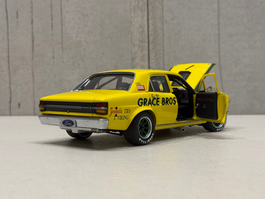 1972 GEOGHEGAN - GRACE BROS ORAN PARK - FORD XY GT-HO SUPER FALCON - 1:18 SCALE DIECAST MODEL