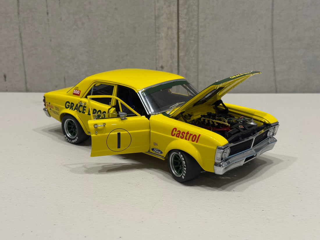 1972 GEOGHEGAN - GRACE BROS ORAN PARK - FORD XY GT-HO SUPER FALCON - 1:18 SCALE DIECAST MODEL