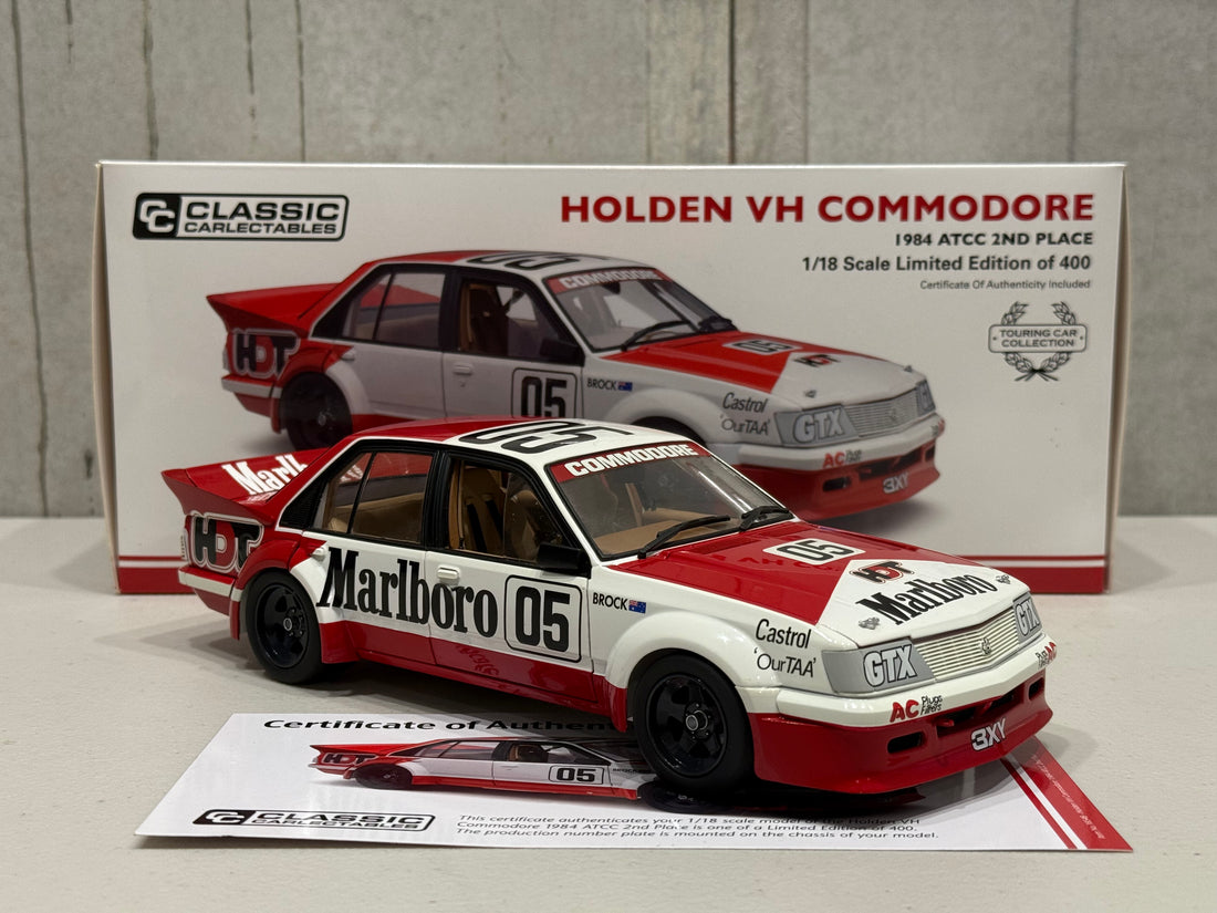PETER BROCK - HOLDEN VH COMMODORE - 1984 ATCC 2ND PLACE - 1:18 SCALE DIECAST MODEL