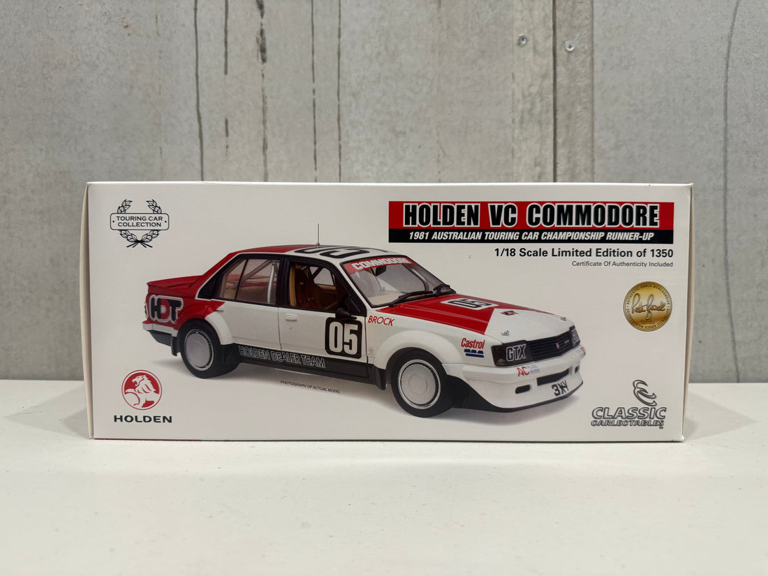 PETER BROCK - HOLDEN VC COMMODORE - 1981 AUSTRALIAN TOURING CAR CHAMPIONSHIP RUNNER-UP - 1:18 SCALE DIECAST MODEL