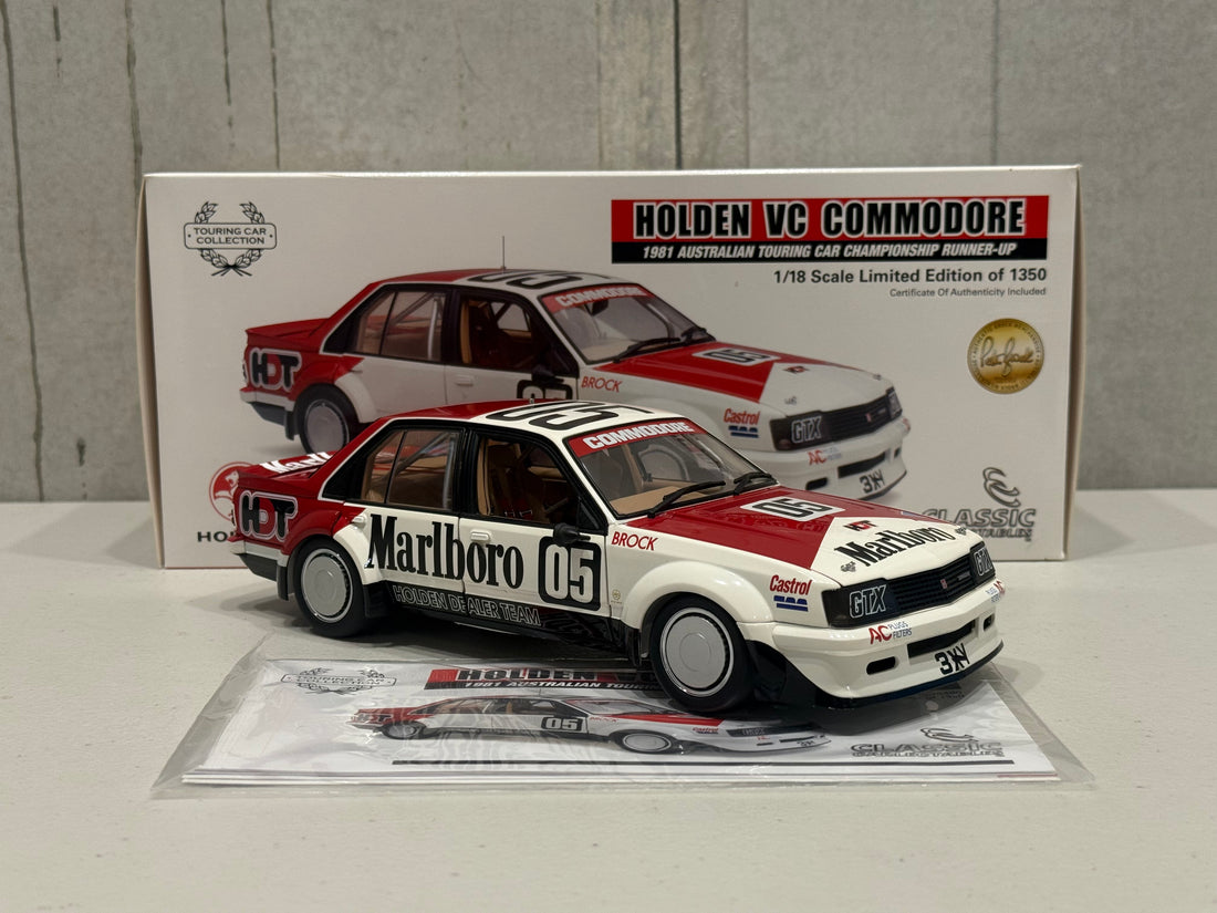 PETER BROCK - HOLDEN VC COMMODORE - 1981 AUSTRALIAN TOURING CAR CHAMPIONSHIP RUNNER-UP - 1:18 SCALE DIECAST MODEL