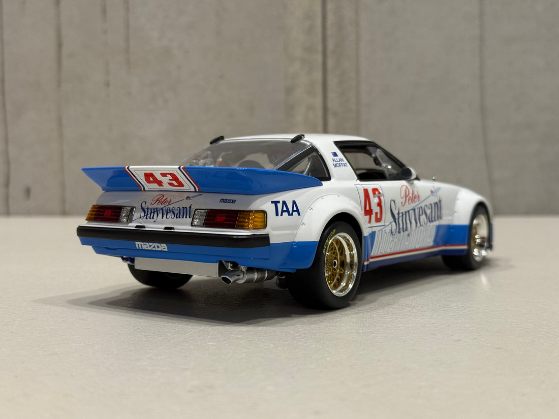 ALLAN MOFFAT 1983 AUSTRALIAN TOURING CAR CHAMPION MAZDA RX7 - 1:18 SCALE DIECAST MODEL - BIANTE