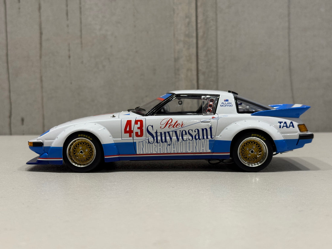 ALLAN MOFFAT 1983 AUSTRALIAN TOURING CAR CHAMPION MAZDA RX7 - 1:18 SCALE DIECAST MODEL - BIANTE