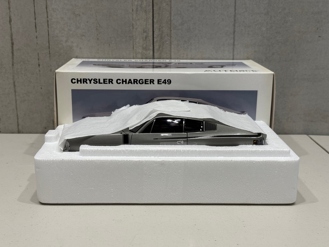 CHRYSLER CHARGER E49 - SILVER - 1:18 SCALE DIECAST MODEL - AUTOart