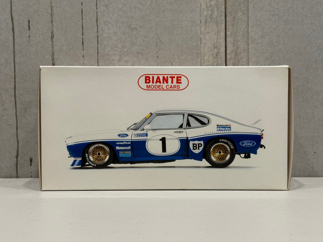 1975 ALLAN MOFFAT - FORD CAPRI RS 3100 - AUSTRALIAN SPORTS SEDAN - 1:18 SCALE DIECAST MODEL - AUTOart