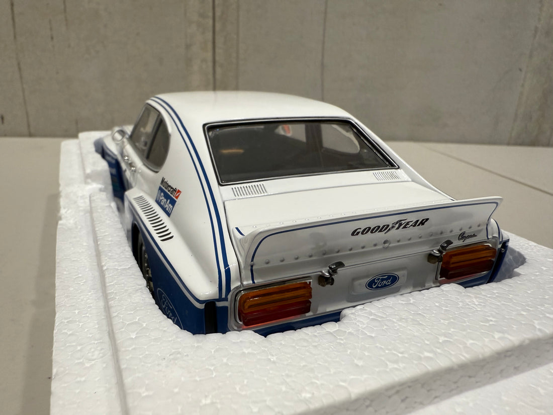 1975 ALLAN MOFFAT - FORD CAPRI RS 3100 - AUSTRALIAN SPORTS SEDAN - 1:18 SCALE DIECAST MODEL - AUTOart