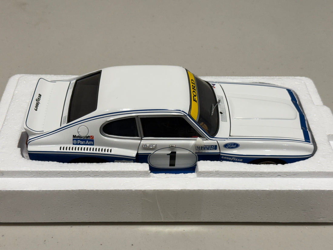 1975 ALLAN MOFFAT - FORD CAPRI RS 3100 - AUSTRALIAN SPORTS SEDAN - 1:18 SCALE DIECAST MODEL - AUTOart