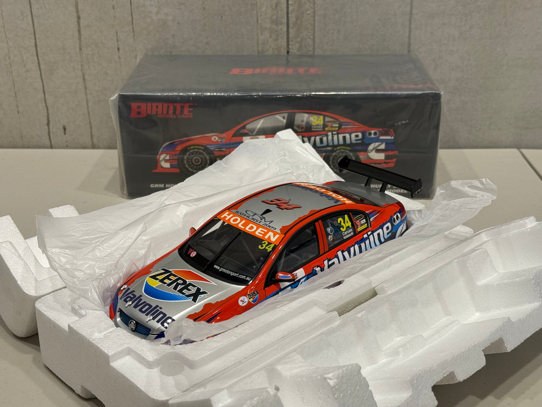 GRM HOLDEN VE COMMODORE- 3RD PLACE - 2009 SUPERCHEAP AUTO BATHURST 1000 - CARUSO/HOLDSWORTH - 1:18 SCALE DIECAST MODEL- BIANTE