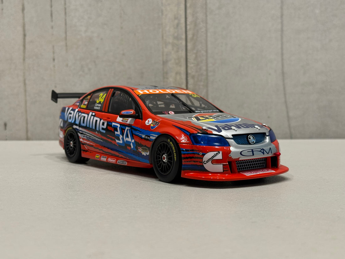 GRM HOLDEN VE COMMODORE- 3RD PLACE - 2009 SUPERCHEAP AUTO BATHURST 1000 - CARUSO/HOLDSWORTH - 1:18 SCALE DIECAST MODEL- BIANTE