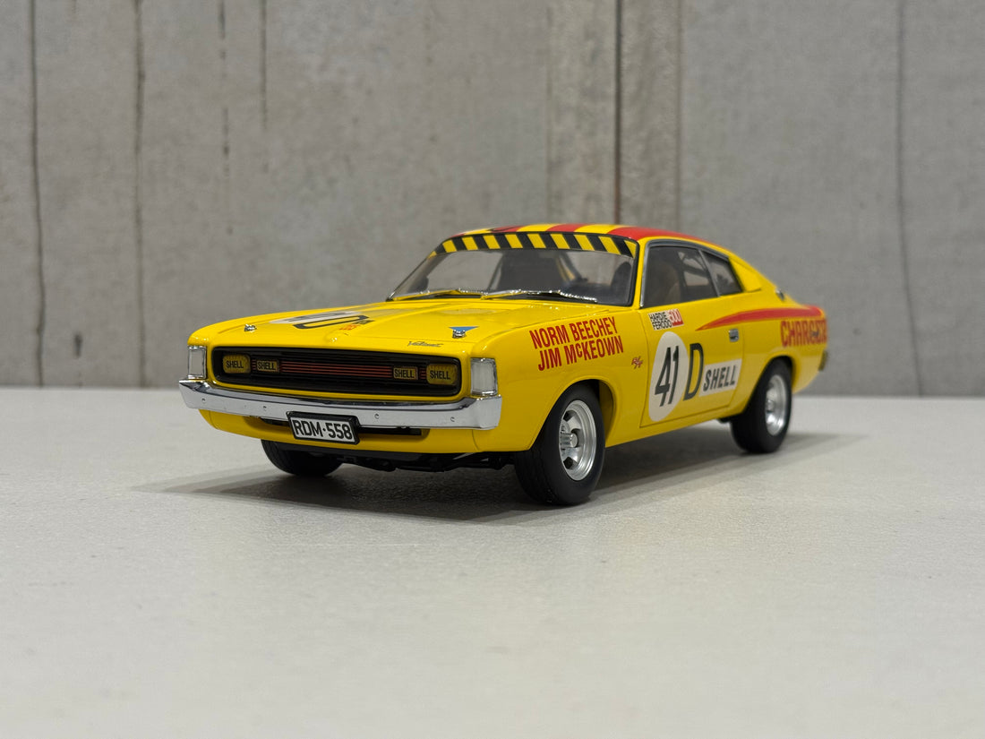 NORM BEECHEY/JIM McKEOWN - E38 R/T CHARGER - 1971 BATHURST WORKS ENTRY - 1:18 SCALE DIECAST MODEL