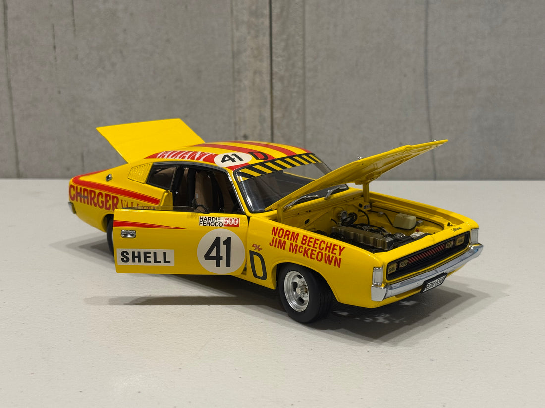 NORM BEECHEY/JIM McKEOWN - E38 R/T CHARGER - 1971 BATHURST WORKS ENTRY - 1:18 SCALE DIECAST MODEL