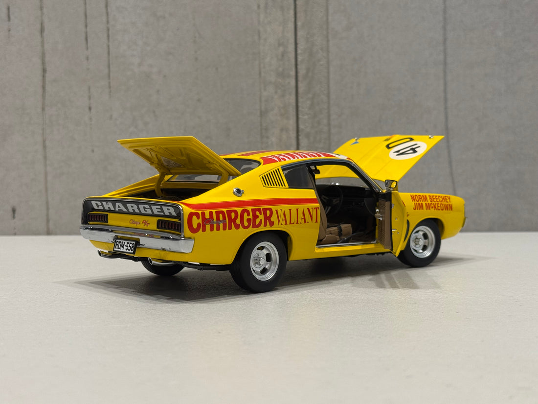 NORM BEECHEY/JIM McKEOWN - E38 R/T CHARGER - 1971 BATHURST WORKS ENTRY - 1:18 SCALE DIECAST MODEL