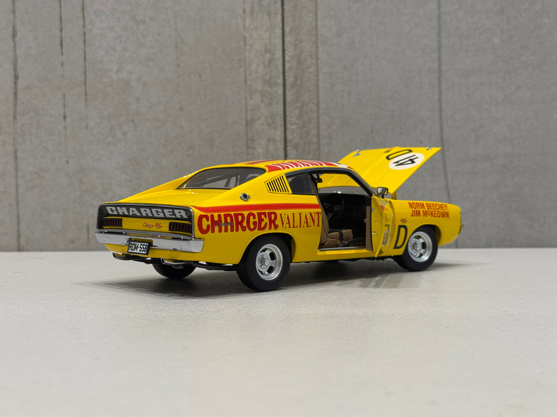 NORM BEECHEY/JIM McKEOWN - E38 R/T CHARGER - 1971 BATHURST WORKS ENTRY - 1:18 SCALE DIECAST MODEL
