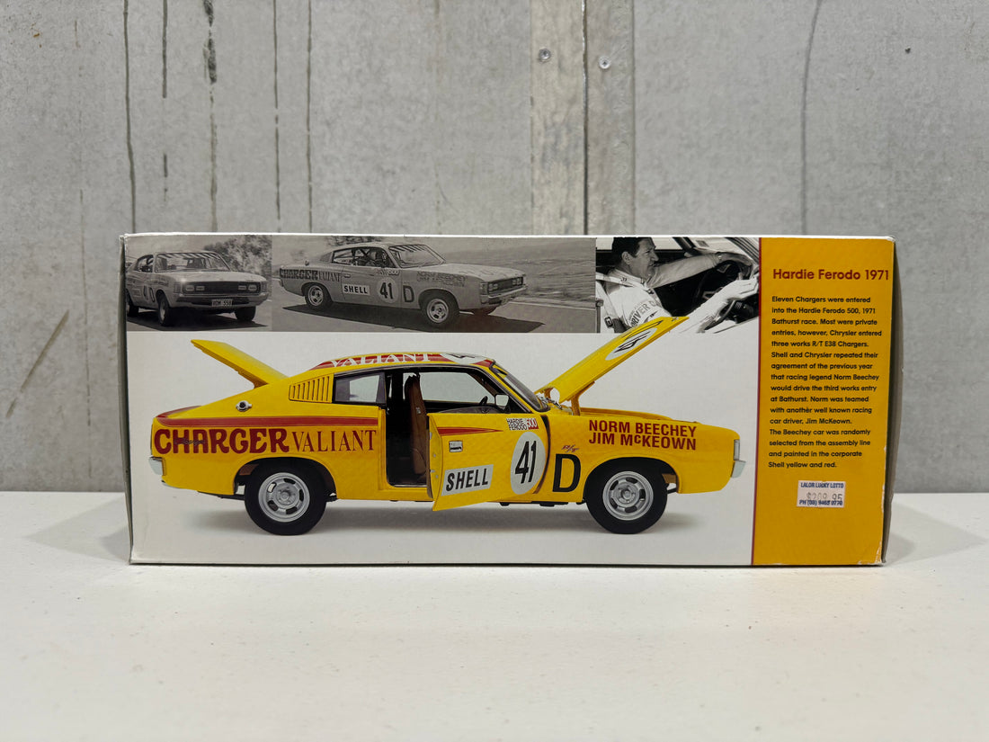 NORM BEECHEY/JIM McKEOWN - E38 R/T CHARGER - 1971 BATHURST WORKS ENTRY - 1:18 SCALE DIECAST MODEL