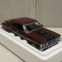 FORD XY FALCON GTHO PHASE III - VINTAGE BURGUNDY/GOLD SIDE STRIPES - 1:18 SCALE DIECAST MODEL - AUTOart