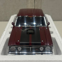 FORD XY FALCON GTHO PHASE III - VINTAGE BURGUNDY/GOLD SIDE STRIPES - 1:18 SCALE DIECAST MODEL - AUTOart