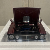 FORD XY FALCON GTHO PHASE III - VINTAGE BURGUNDY/GOLD SIDE STRIPES - 1:18 SCALE DIECAST MODEL - AUTOart