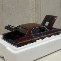 FORD XY FALCON GTHO PHASE III - VINTAGE BURGUNDY/GOLD SIDE STRIPES - 1:18 SCALE DIECAST MODEL - AUTOart