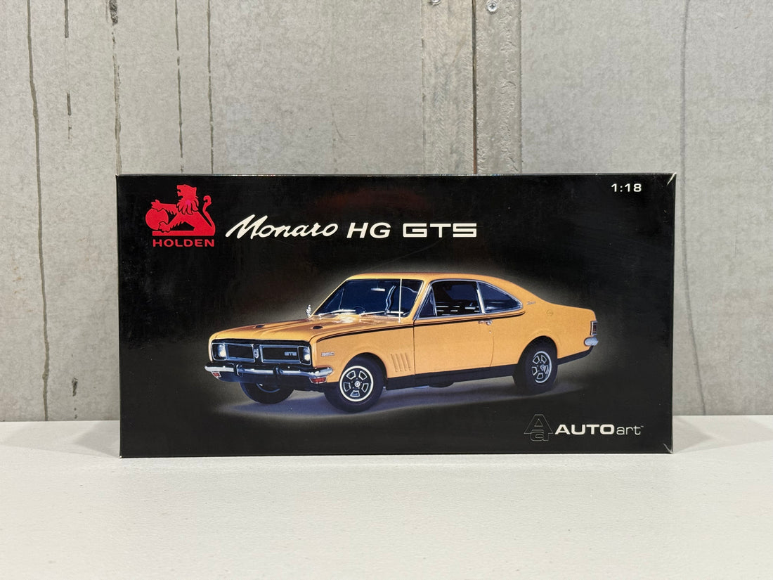 HG MONARO 70 GTS 350 - INDY ORANGE - W/CERTIFICATE - 1:18 SCALE DIECAST MODEL - AUTOart