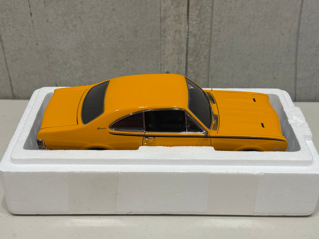 HG MONARO 70 GTS 350 - INDY ORANGE - W/CERTIFICATE - 1:18 SCALE DIECAST MODEL - AUTOart