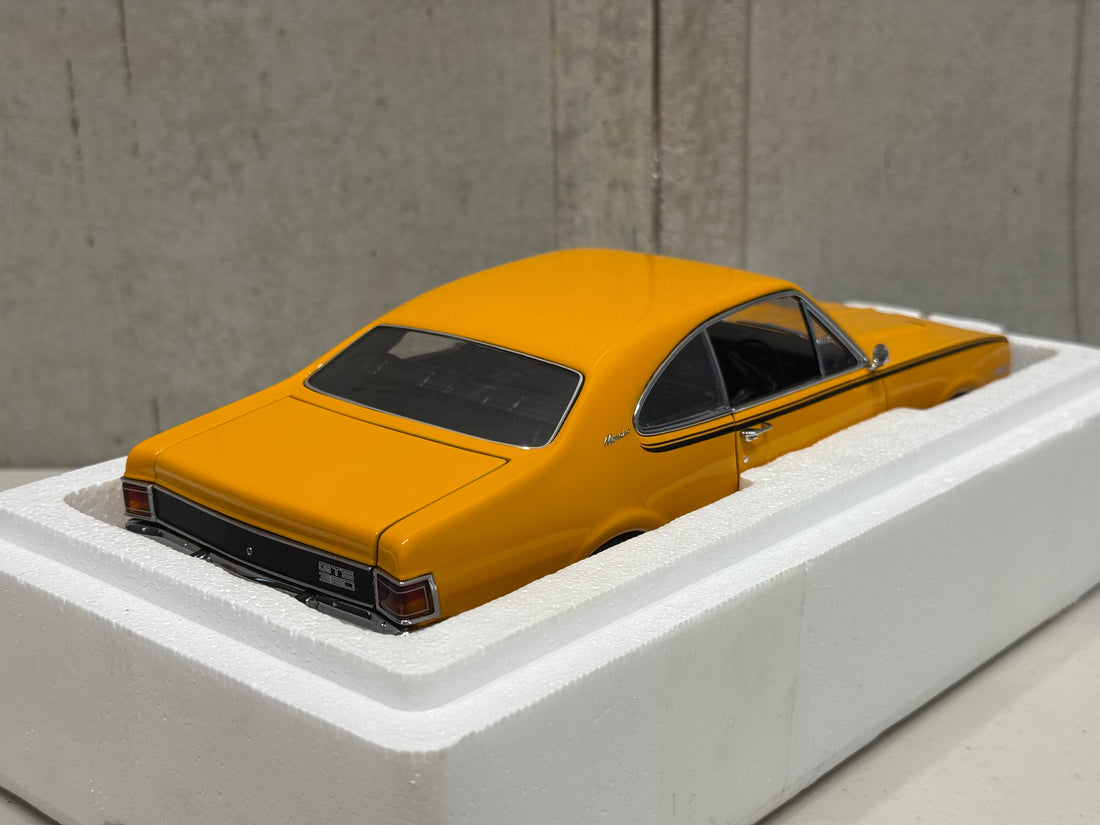 HG MONARO 70 GTS 350 - INDY ORANGE - W/CERTIFICATE - 1:18 SCALE DIECAST MODEL - AUTOart