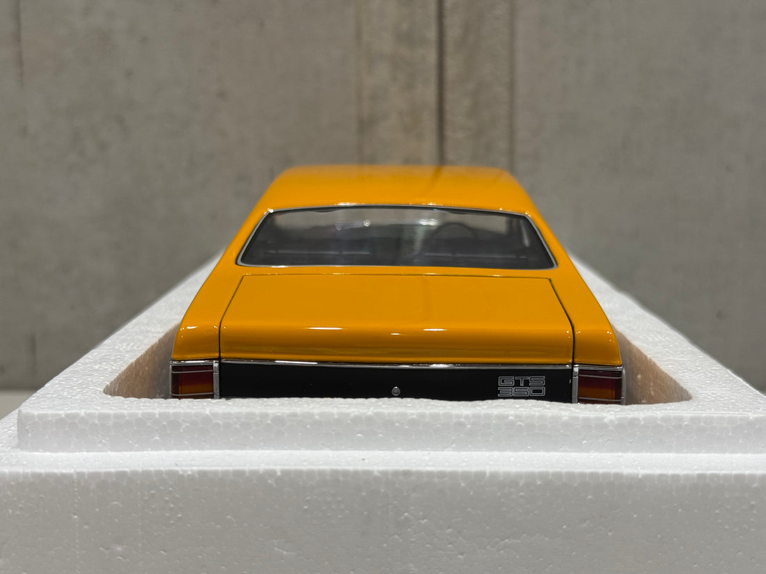 HG MONARO 70 GTS 350 - INDY ORANGE - W/CERTIFICATE - 1:18 SCALE DIECAST MODEL - AUTOart