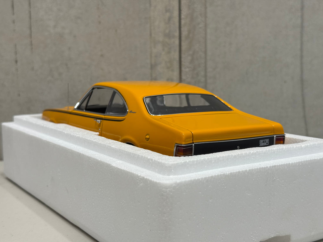 HG MONARO 70 GTS 350 - INDY ORANGE - W/CERTIFICATE - 1:18 SCALE DIECAST MODEL - AUTOart