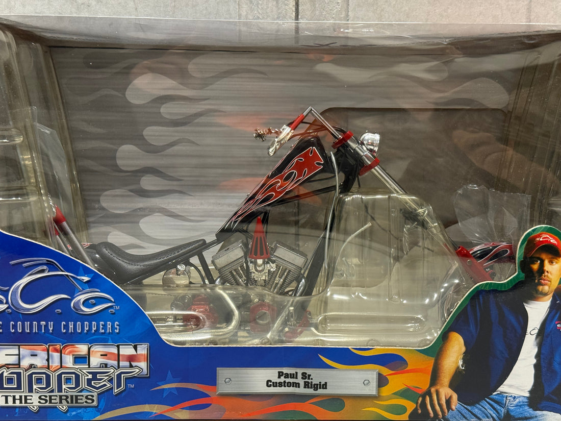 ORANGE COUNTY CHOPPERS - AMERICAN CHOPPER - PAUL SR. - CUSTOM RIGID - 1:10 SCALE DIECAST